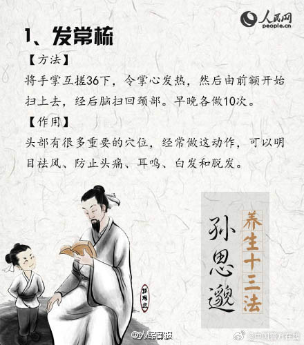 超实用!孙思邈的养生十三法 超实用!孙思邈的养生十三法