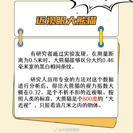 你知道吗？原来大熊猫都是高度近视