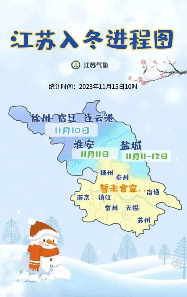 江苏气象：双预警！最低气温将下降5-7℃！