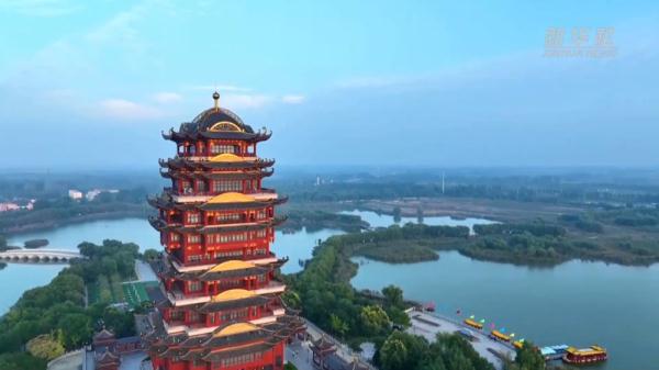 打卡黄河下游第一楼 感受黄河文化千年神韵