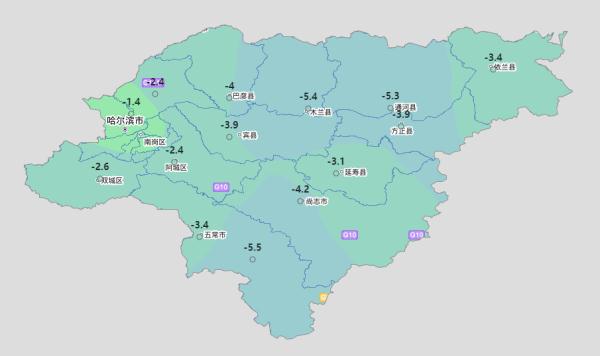 冰城气温将升至0℃以上