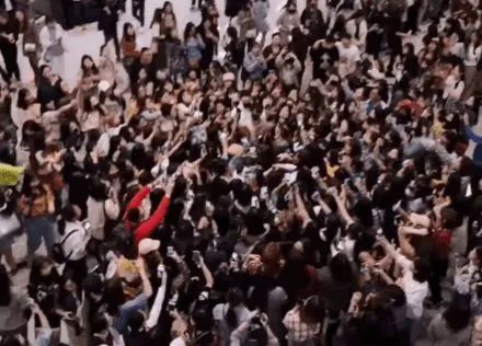 太疯狂！男艺人现身引发混乱，场面一度失控……