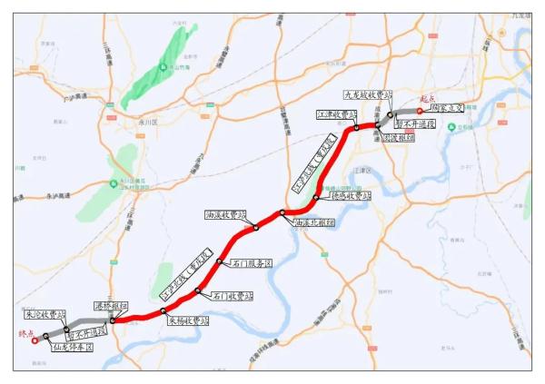 江津至泸州北线高速公路（重庆段）通车