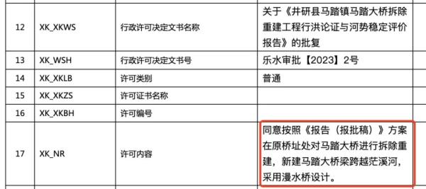 四川乐山一座百年古桥将被拆除？官方回应