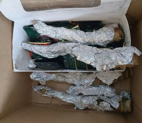 太原机场海关在进境邮递渠道查获濒危物种高鼻羚羊角15根 太原机场海关在进境邮递渠道查获濒危物种高鼻羚羊角15根