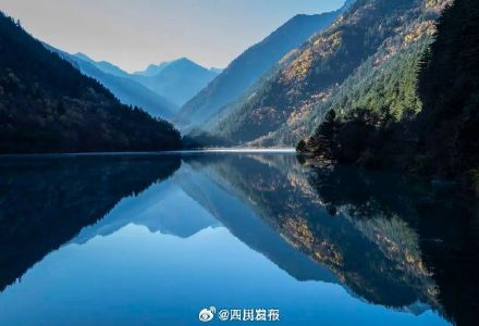 九寨沟银装素裹美如画 九寨沟银装素裹美如画