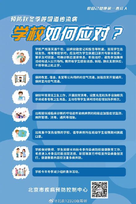 预防秋冬季呼吸道传染病，坚持多病共防，重点场所，重点人群这样做