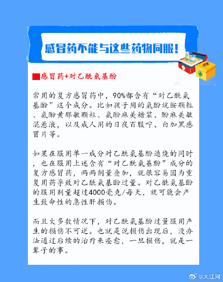 转发提醒！感冒药不能与这些药物同服！
