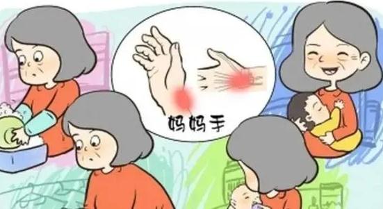 “妈，我手脖子疼！”“玩手机玩的！”