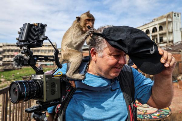 泰国华富里举办“猴子自助餐节”