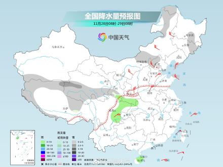 北方本周初降雪继续发展 中东部气温震荡下滑 北方本周初降雪继续发展 中东部气温震荡下滑