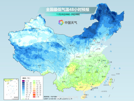 北方本周初降雪继续发展 中东部气温震荡下滑 北方本周初降雪继续发展 中东部气温震荡下滑