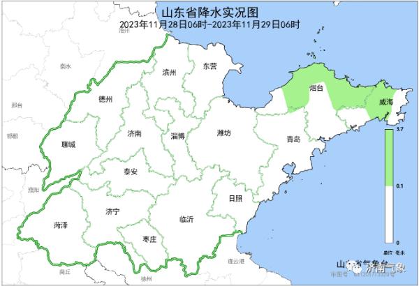 冷空气已到 明天气温降至零下9~零下5℃ 山东局部仍有大雪 冷空气已到 明天气温降至零下9~零下5℃ 山东局部仍有大雪
