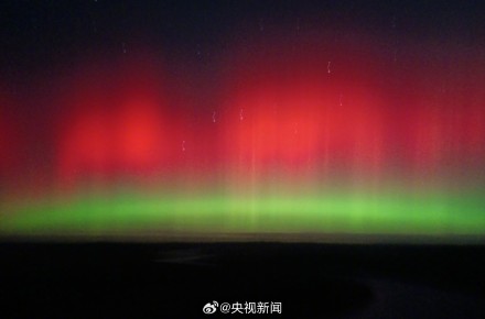 地磁暴致黑龙江出现震撼极光 地磁暴致黑龙江出现震撼极光