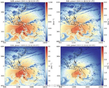 空天院发布地表太阳辐射近实时遥感监测系统