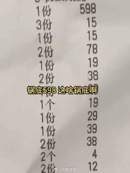 沈阳一火锅店锅底收598元 门店：是“无口水老油”