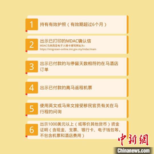 中国驻马使馆提醒中国公民免签入境马来西亚注意事项