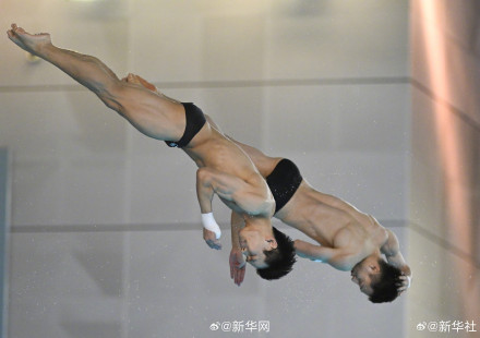 多哈世锦赛跳水项目选拔赛：练俊杰杨昊双人10米台夺得冠军