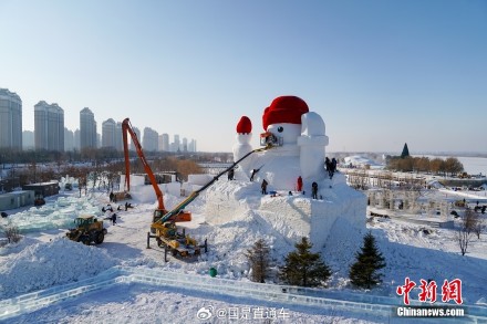 哈尔滨巨大雪人将亮相