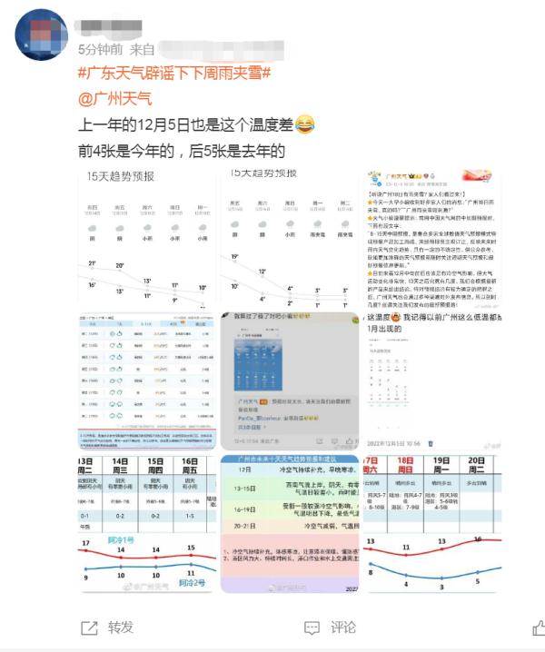 广州最冷1°C,还要下雪?权威回应来了 广州最冷1°C,还要下雪?权威回应来了