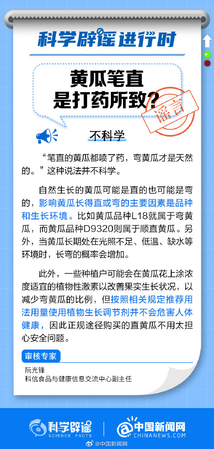 黄瓜笔直是因为打了药吗? 黄瓜笔直是因为打了药吗?