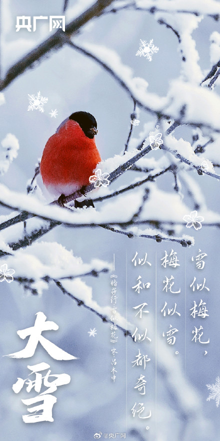 大雪节气配上古诗词氛围感拉满 大雪节气配上古诗词氛围感拉满