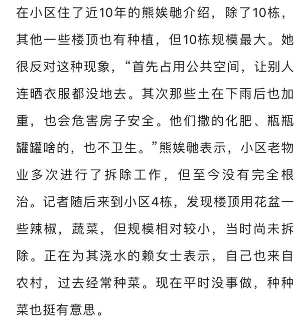 老人把小区楼顶“开垦”成菜园,规模巨大震惊邻居!目前正清除 老人把小区楼顶“开垦”成菜园,规模巨大震惊邻居!目前正清除