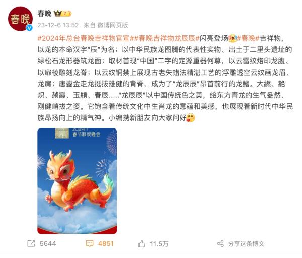 春晚吉祥物被指系AI作画？官方回应