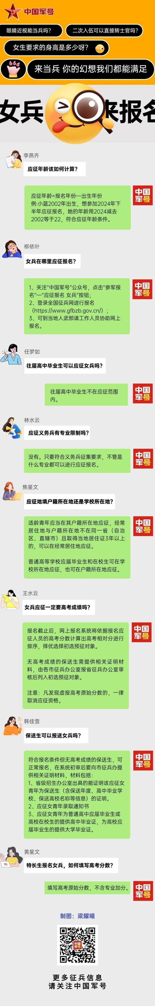 2024女兵报名时间确定！