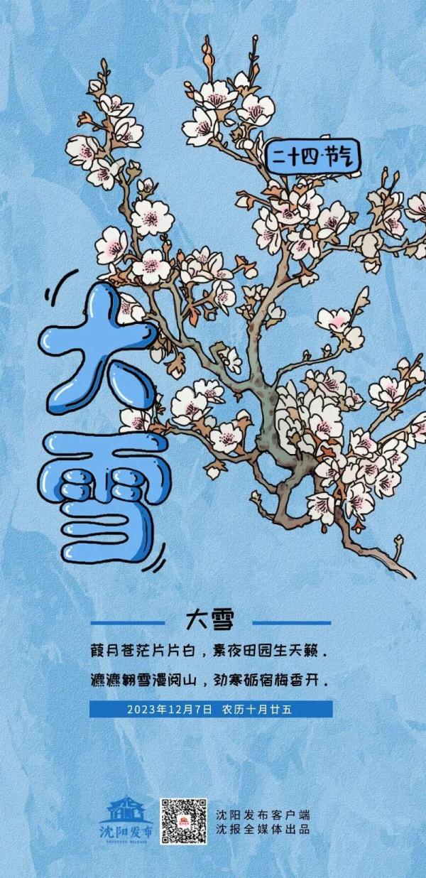 就在今天17时33分，大雪来了！沈阳明天最高气温12℃！接下来大降温……