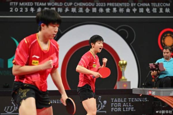 孙颖莎/王楚钦3比0韩国组合