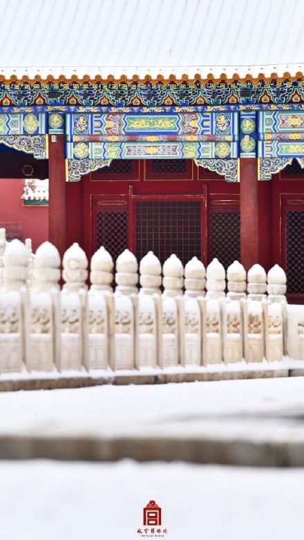壁纸上新！白雪覆盖下的故宫博物院