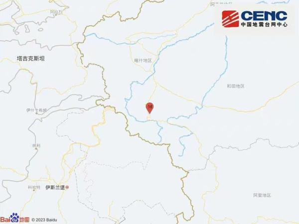 新疆喀什地区叶城县发生3.1级地震