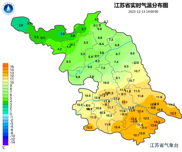 冷空气明夜起影响江苏！