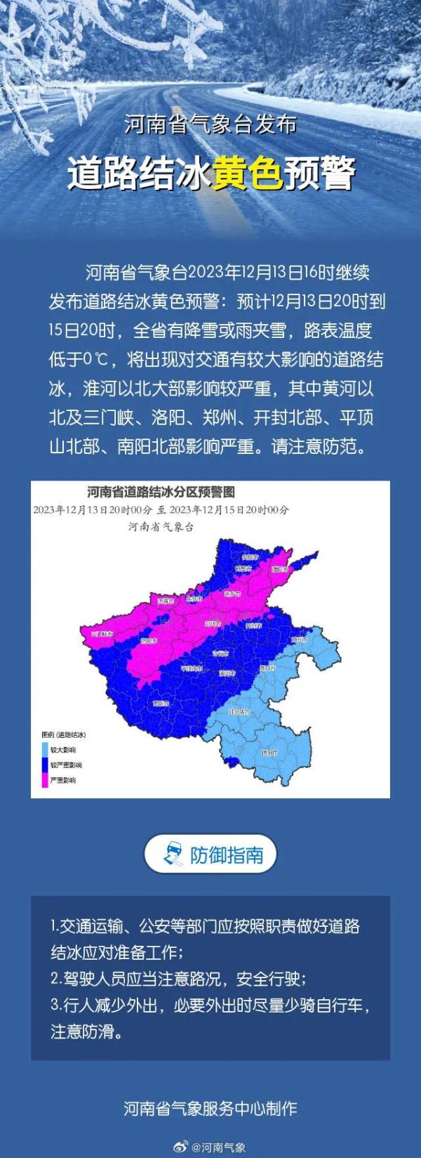 暴雪来袭!河南连发4个预警! 暴雪来袭!河南连发4个预警!