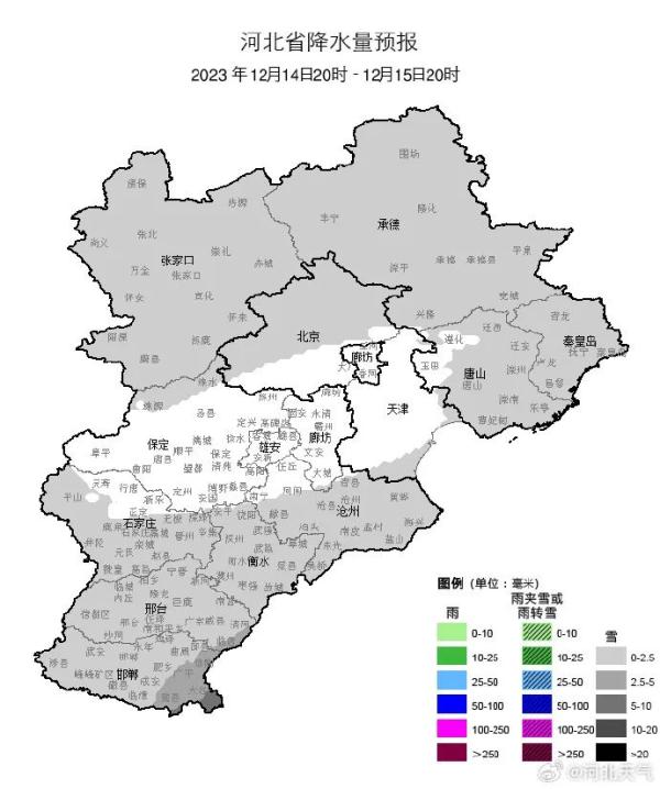 注意！大风+暴雪！河北发布最新预警→