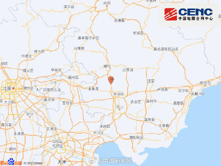 河北遵化3.0级地震