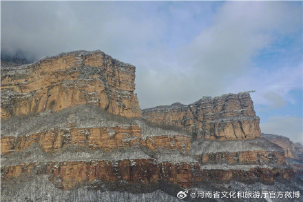 雪后太行大峡谷银装素裹 美景如画