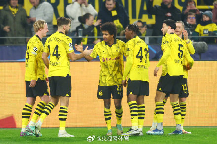 多特蒙德1比1巴黎圣日耳曼