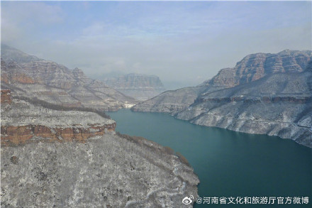 雪后太行大峡谷银装素裹 美景如画