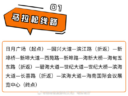 2024海口马拉松将于1月14日开跑