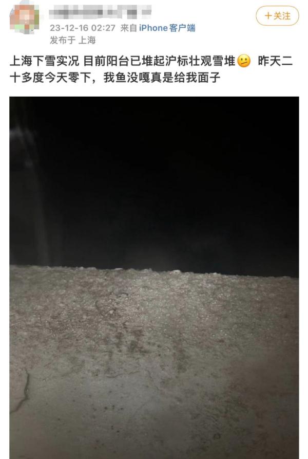 “上海下雪”冲上热搜！今日风力强劲寒冷升级
