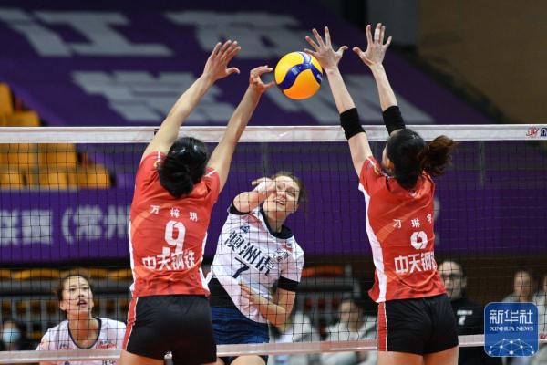排球 | 女排超级联赛:江苏胜深圳 排球 | 女排超级联赛:江苏胜深圳