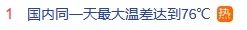 全国同一天最大温差76℃！上海今天也够刺激...所有司机注意→
