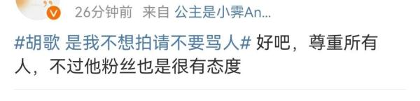 胡歌：请不要骂人