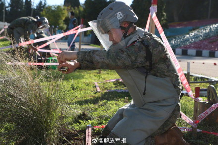 中国赴黎维和多功能工兵分队开展扫雷排爆专业资质培训 中国赴黎维和多功能工兵分队开展扫雷排爆专业资质培训