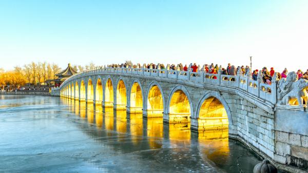 惊艳！颐和园金光穿洞氛围感拉满！最佳观赏时段在— —