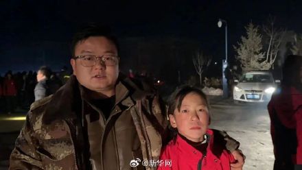 震时积石山一中学全员安全撤离