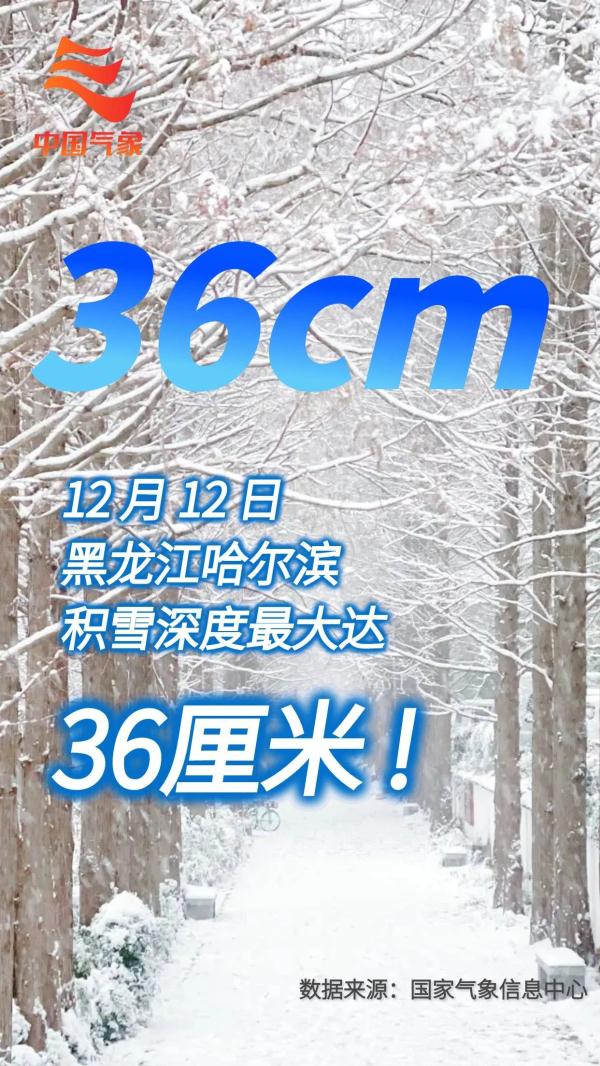 积雪超70厘米破纪录！这组海报告诉你，这些地方雪多深？