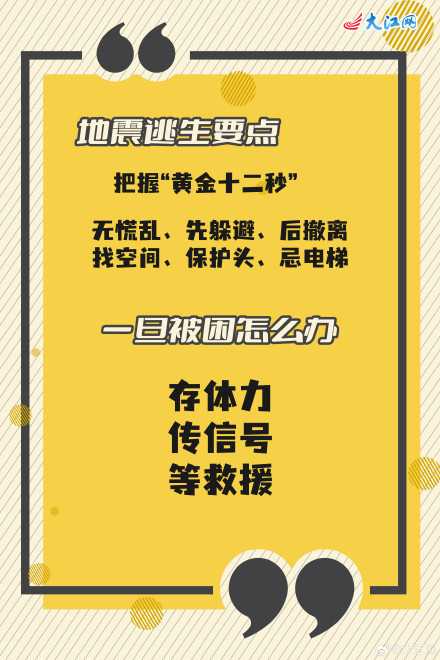 地震来临应如何避险 这份知识手册你要记牢